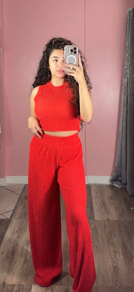 red stylish set