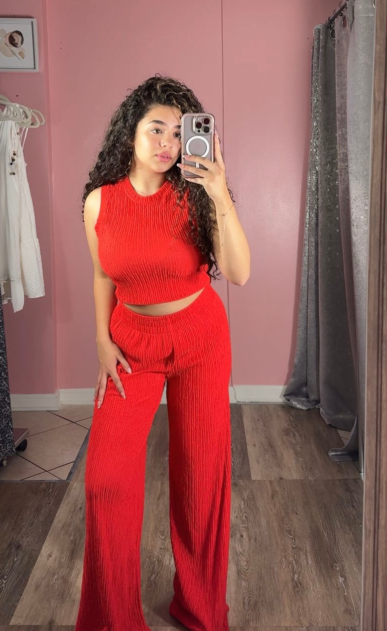 red stylish set