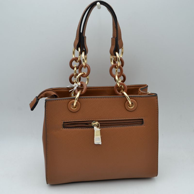 Brown tote bag