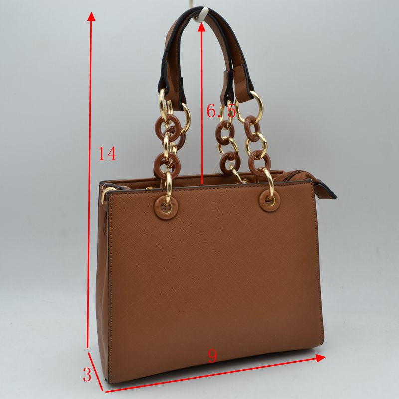 Brown tote bag