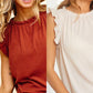 White Olivia sleeveless top