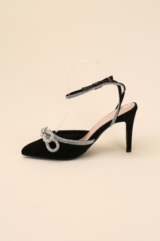 Sassy double bow Heel 2 colors to choose from
