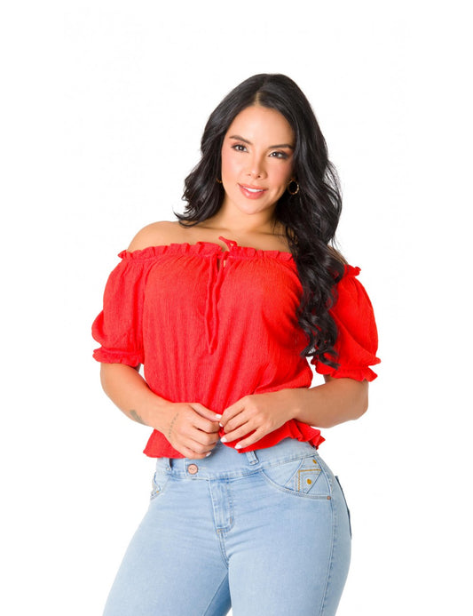 red basic top
