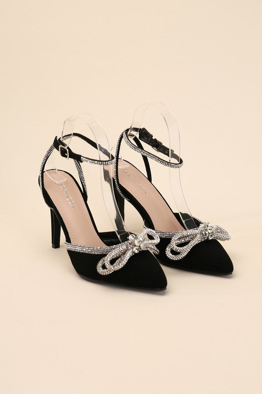Sassy double bow Heel 2 colors to choose from