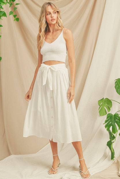 Sweet Ivory midi skirt